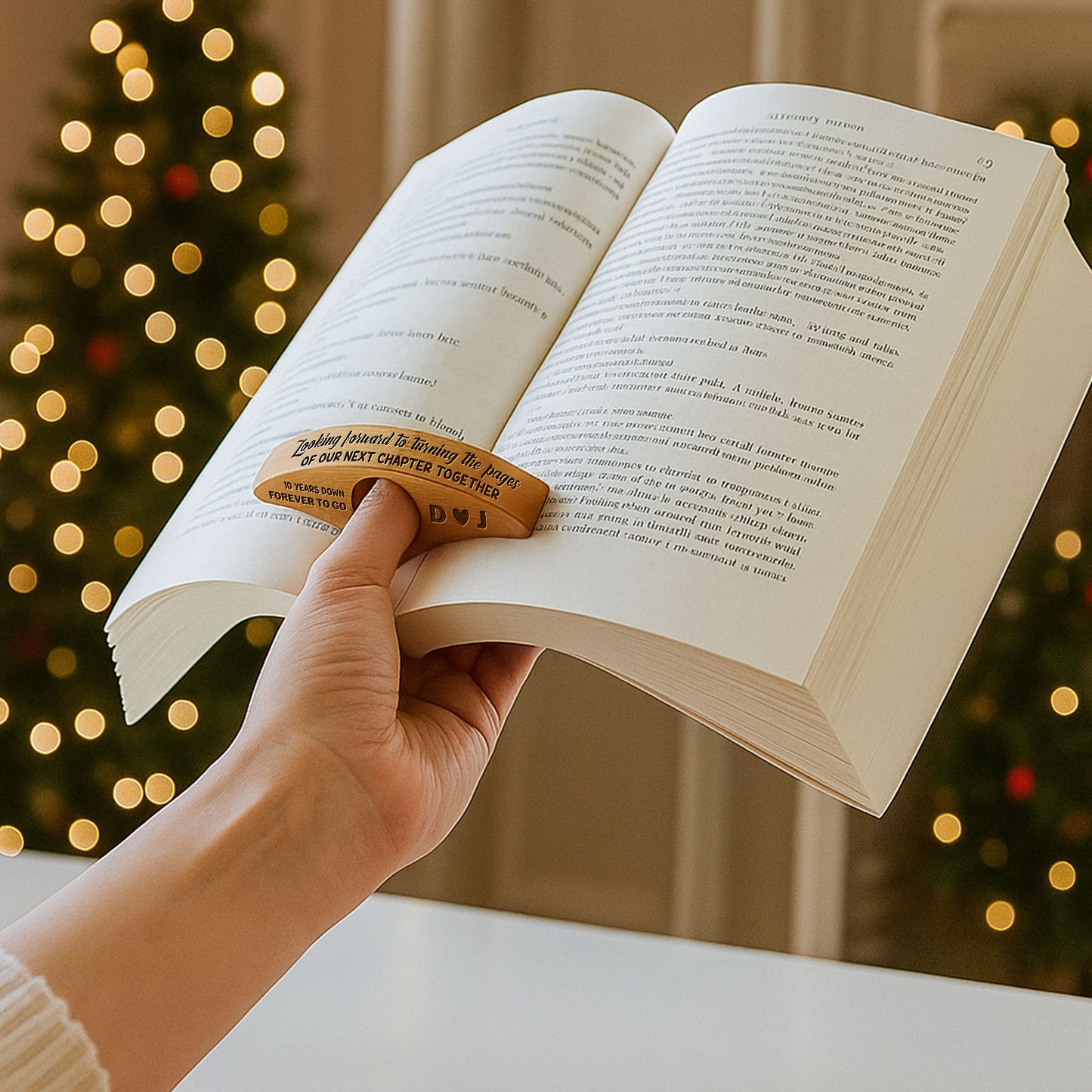 Looking Forward To Turning Pages Together, Book Page Holder