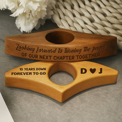 Looking Forward To Turning Pages Together, Book Page Holder