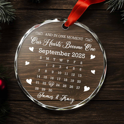 And In One Moment Our Hearts Become One, Calendar With Hearts