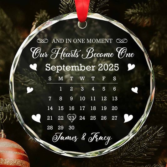 And In One Moment Our Hearts Become One, Calendar With Hearts