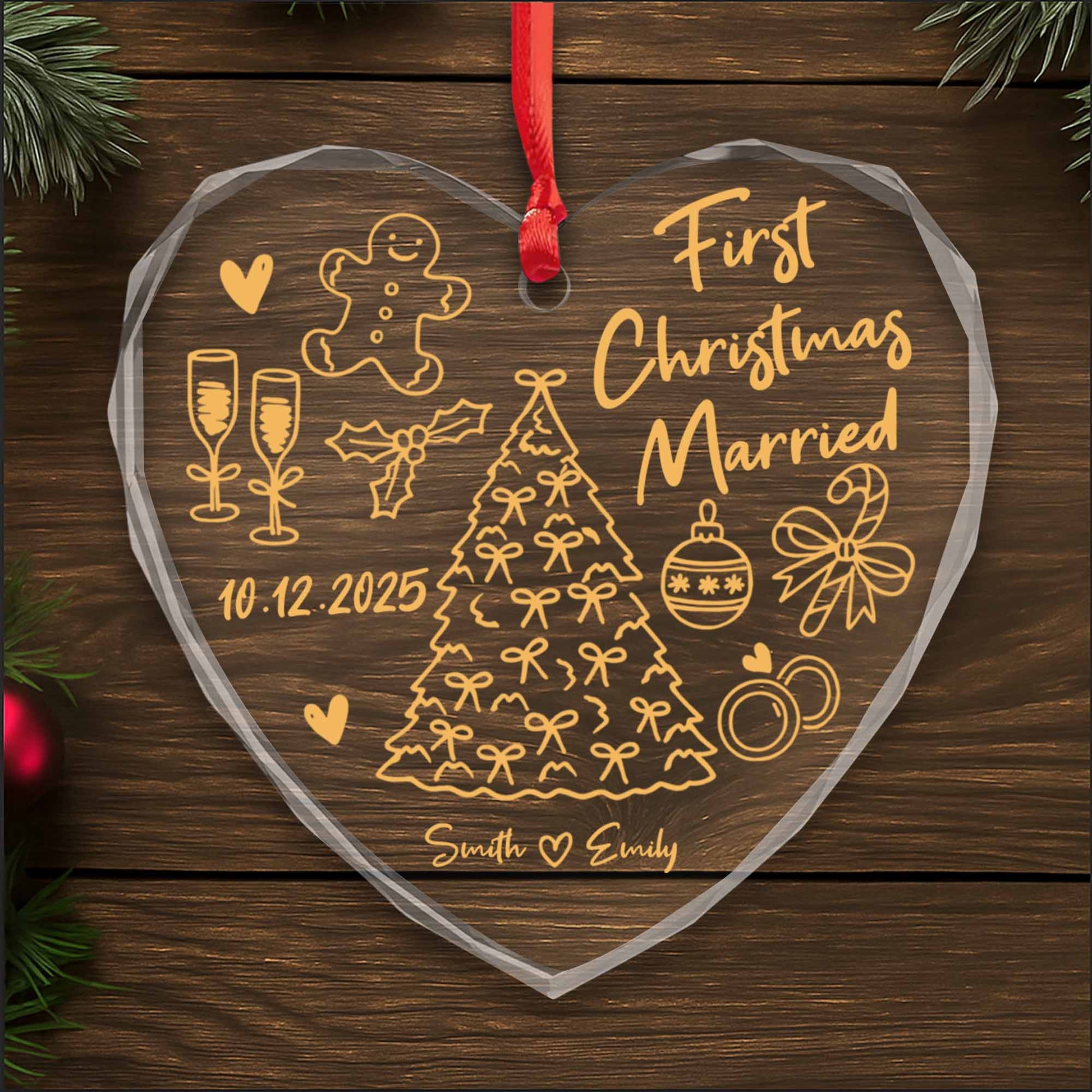 First Christmas Married, Christmas Tree And Gingerbread