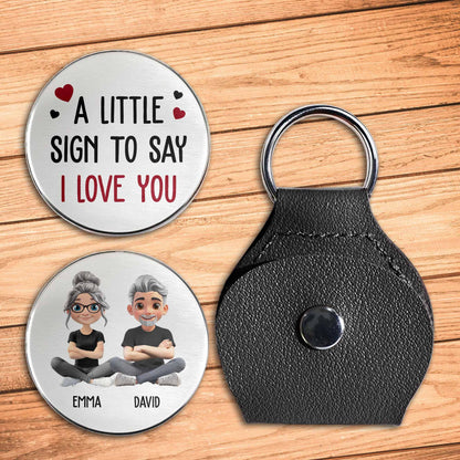 A Little Sign To Say I Love You, Heart And Cartoon Figures