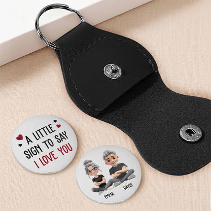 A Little Sign To Say I Love You, Heart And Cartoon Figures