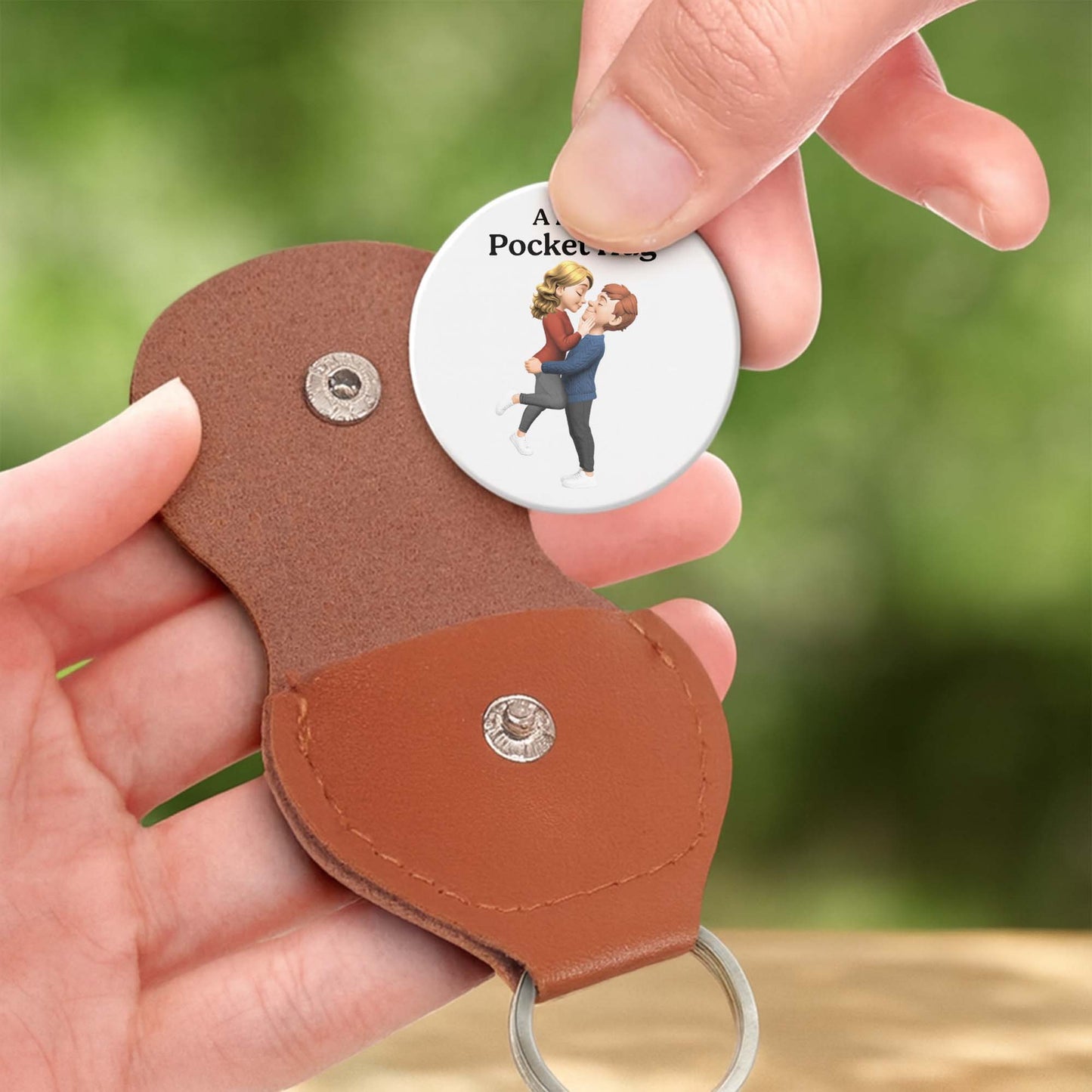 A Little Pocket Hug, Couple Embrace, Heart Calendar Design