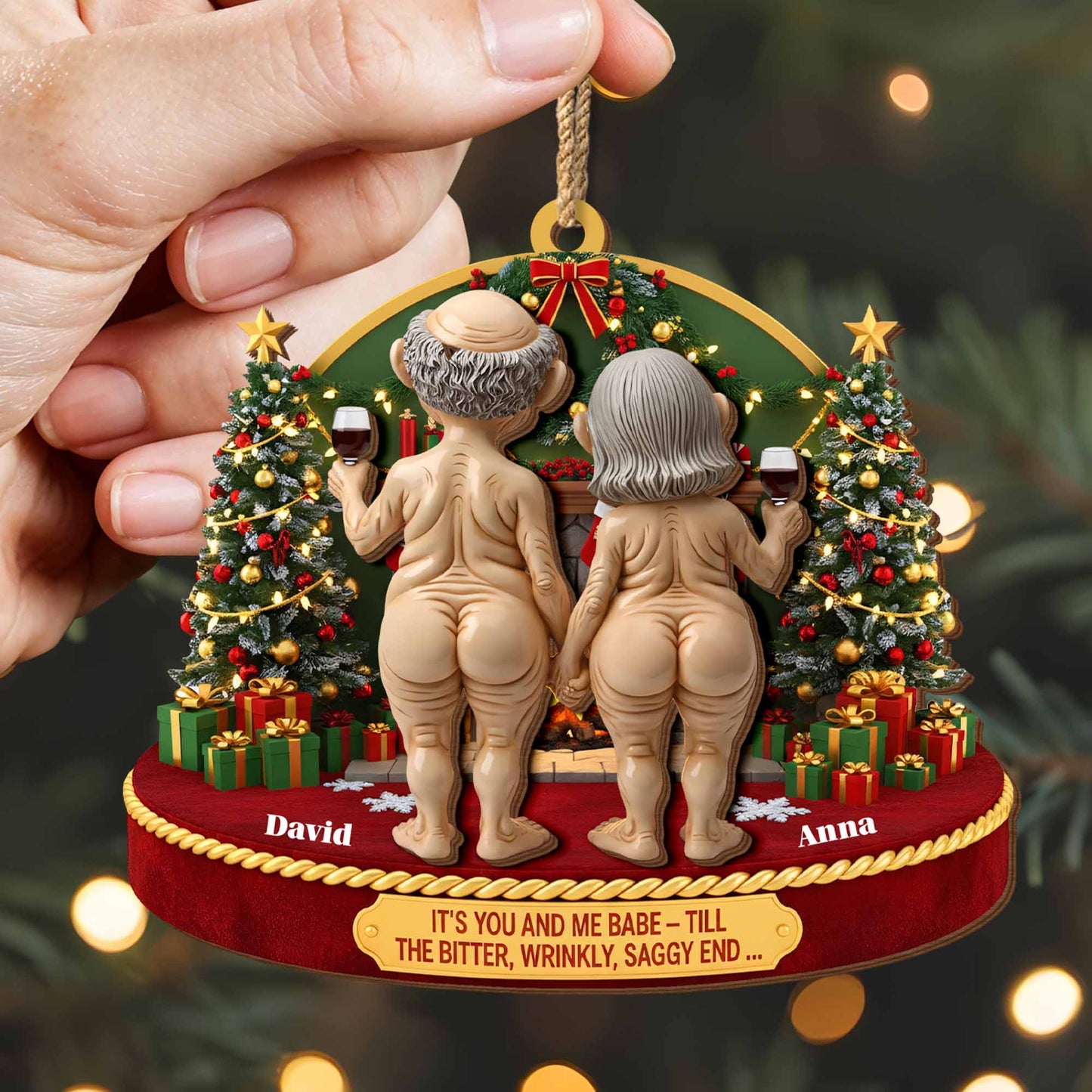 It's You and Me Babe, Christmas Tree and Wine Glass