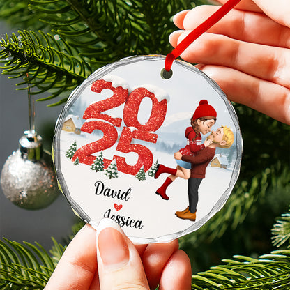 Capture Your Special Moments, Snowy Scene With Loving Couple