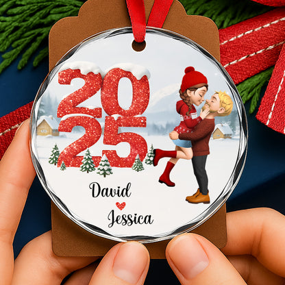 Capture Your Special Moments, Snowy Scene With Loving Couple