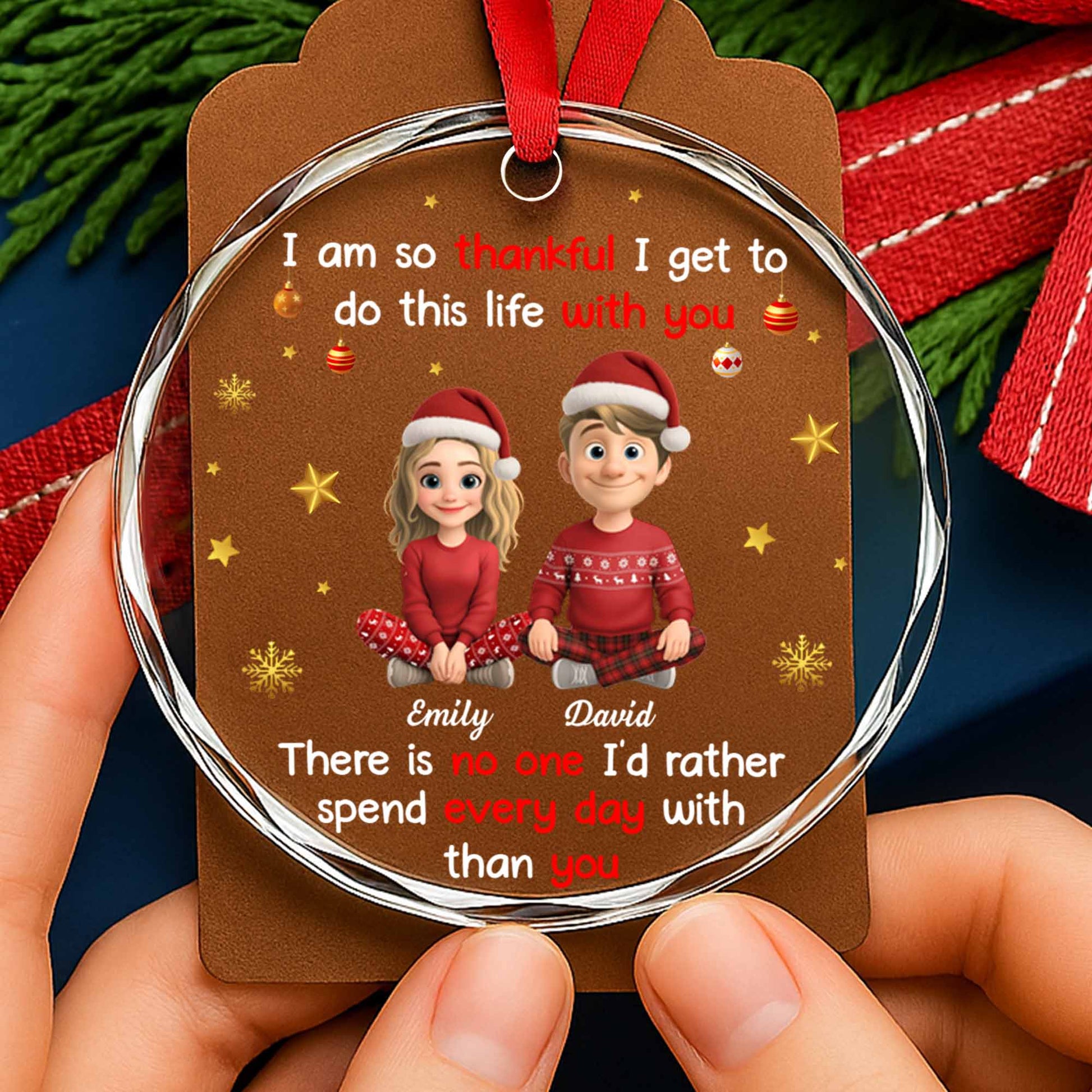 Thankful To Spend Every Day With You, Couple And Christmas Decor