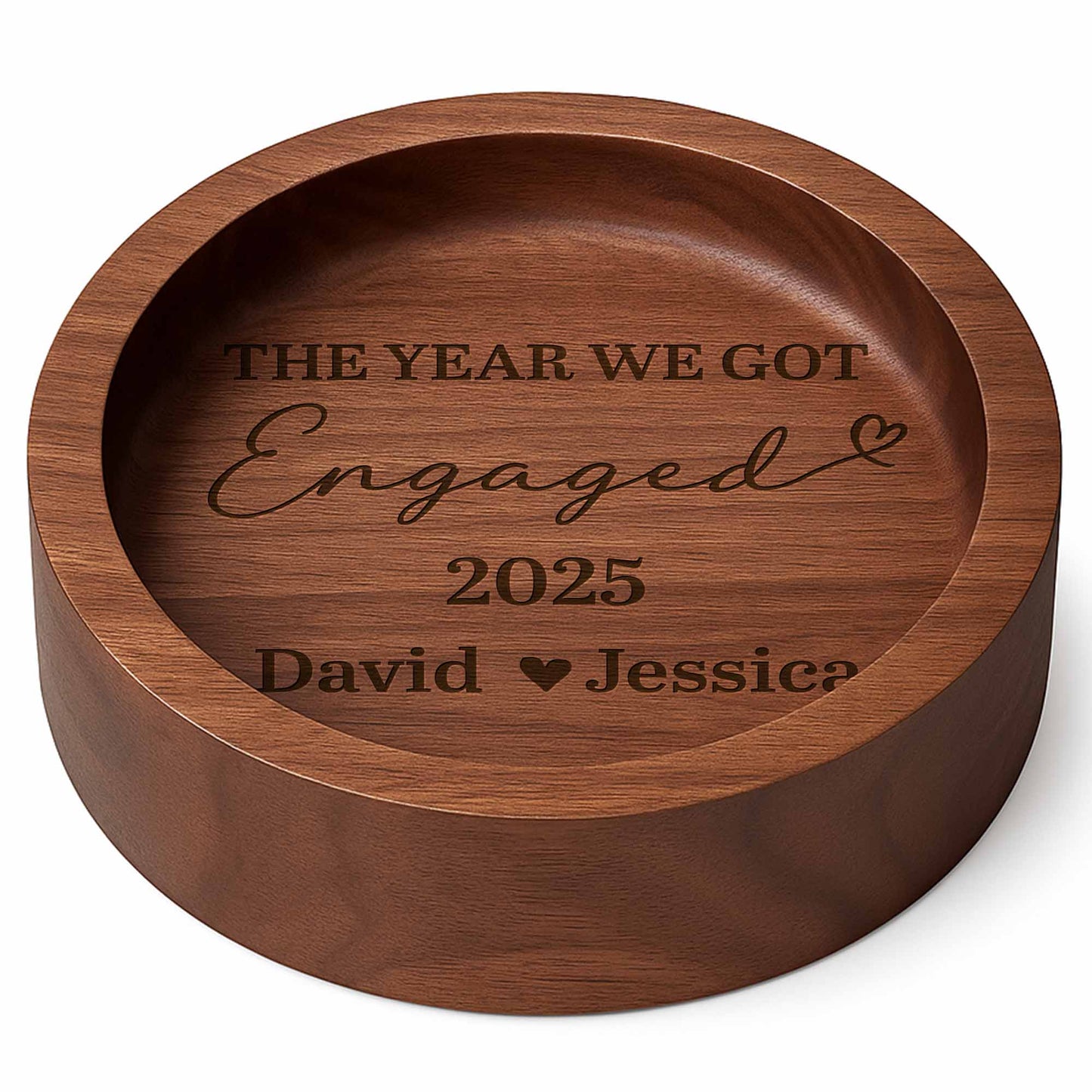 The Year We Got Engaged Ring And Heart