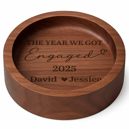 The Year We Got Engaged Ring And Heart