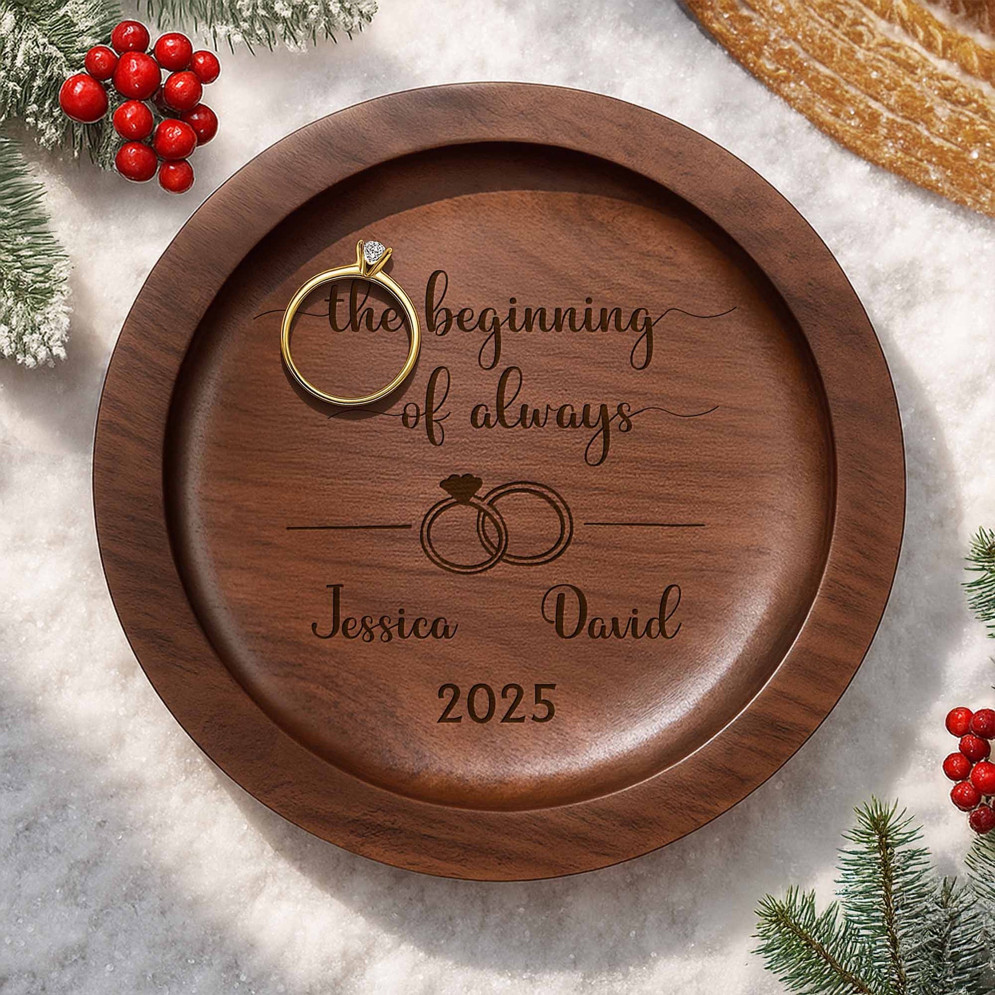 The Beginning Of Always With Wedding Rings