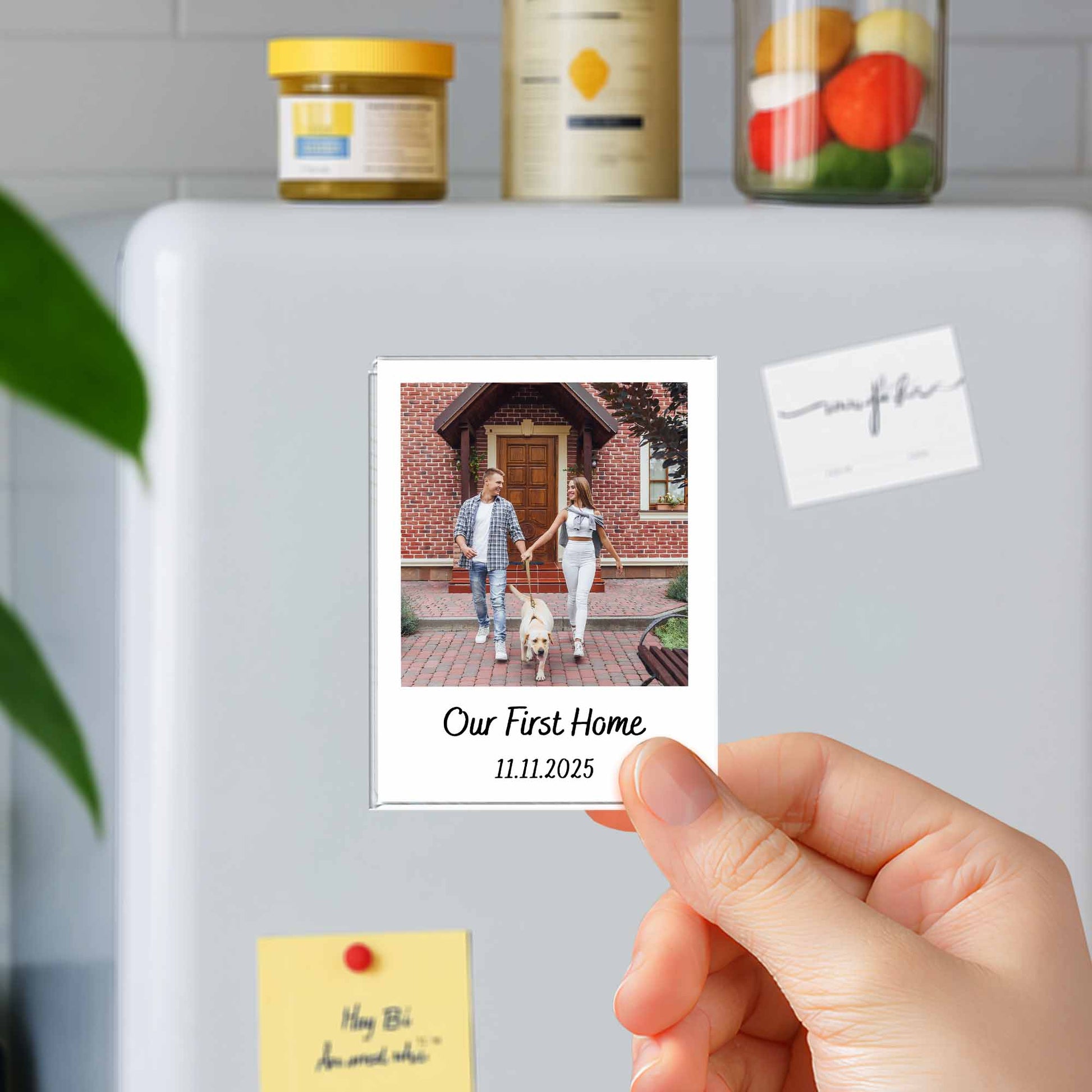 Our First Home With House, Couple, and Dog