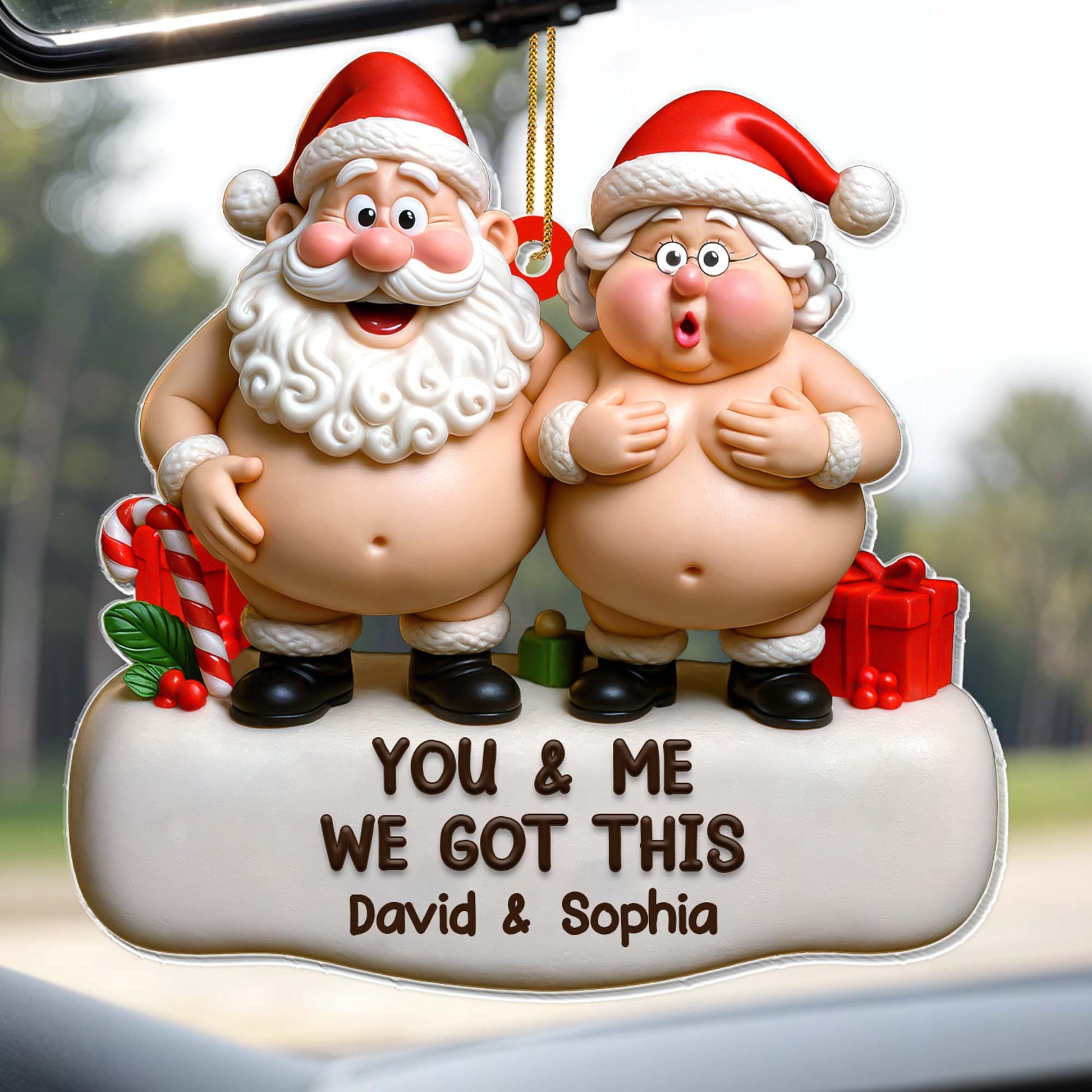 You & Me We Got This Santa Claus Figures