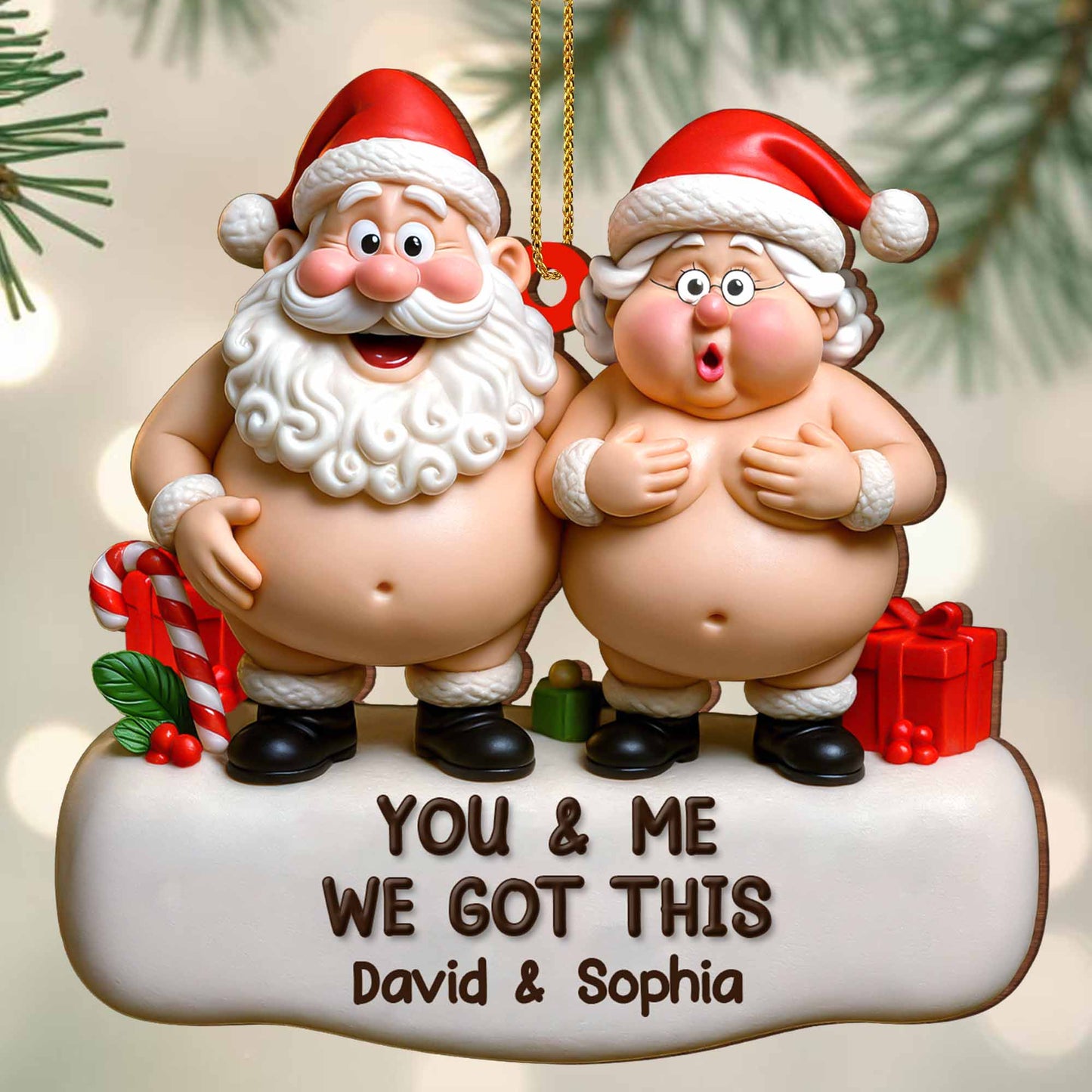You & Me We Got This Santa Claus Figures