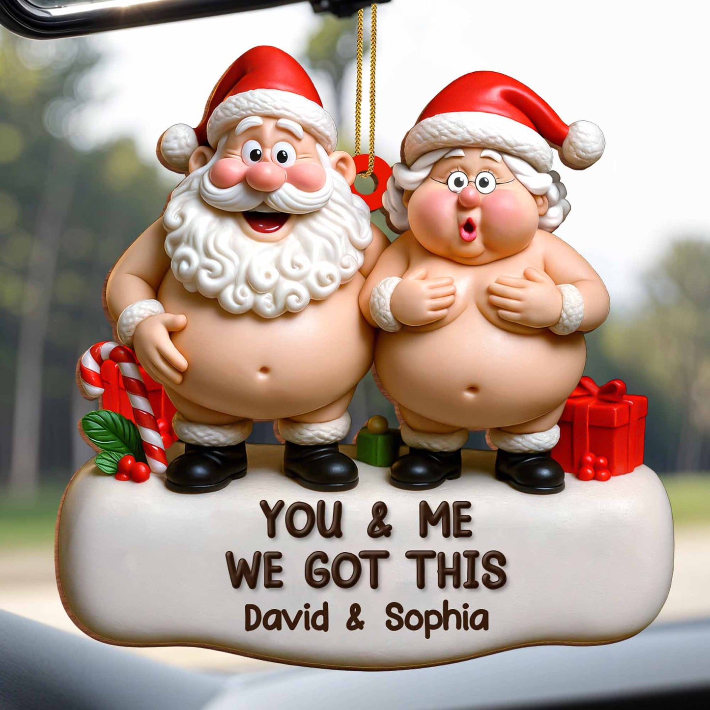 You & Me We Got This Santa Claus Figures