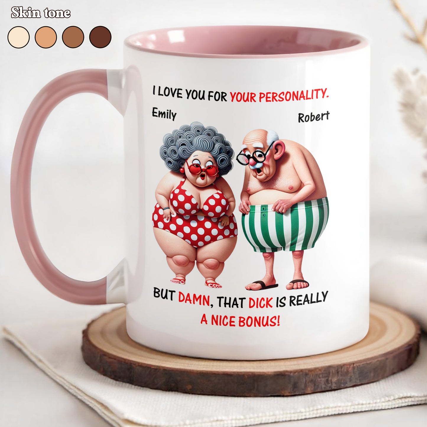 I Love You For Your Personality, Cartoon Couple Design
