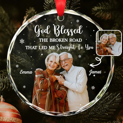 God Blessed The Broken Road, Elderly Couple, Snowflake