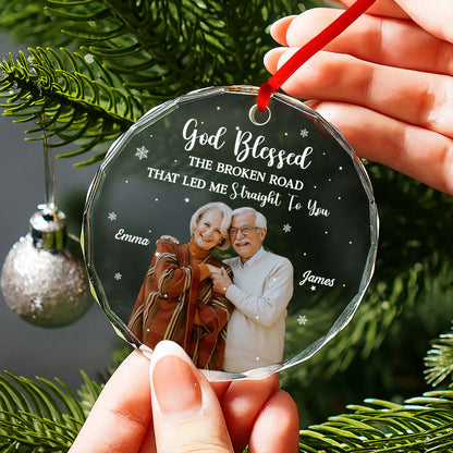 God Blessed The Broken Road, Elderly Couple, Snowflake