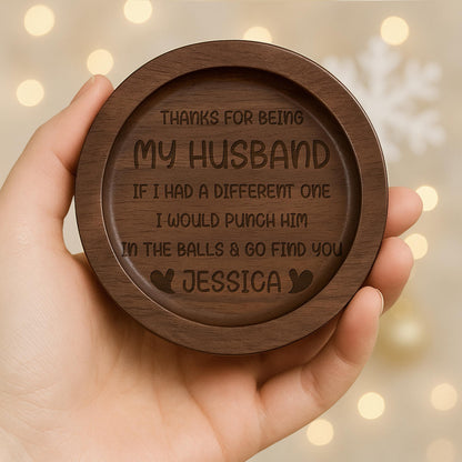 Thanks For Being My Husband And Hearts Design