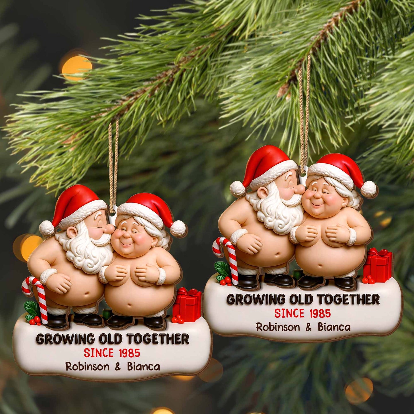 Growing Old Together With Santa And Mrs. Claus