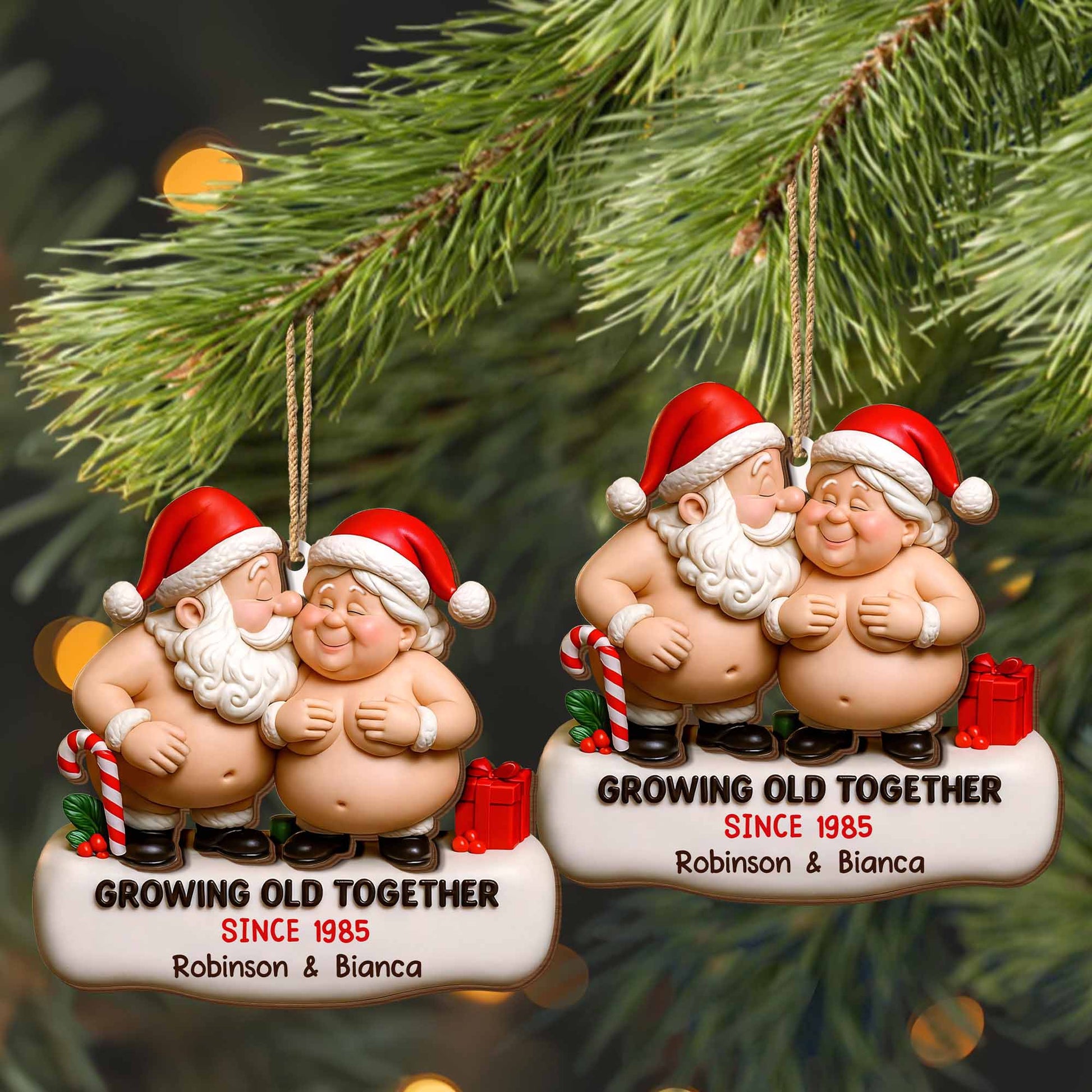 Growing Old Together With Santa And Mrs. Claus