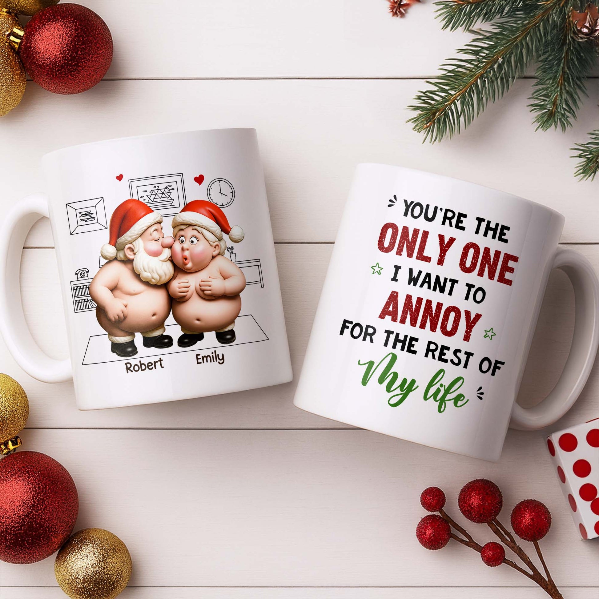 To My Wonderful Wife Merry Christmas With All My Love Santa And Elf