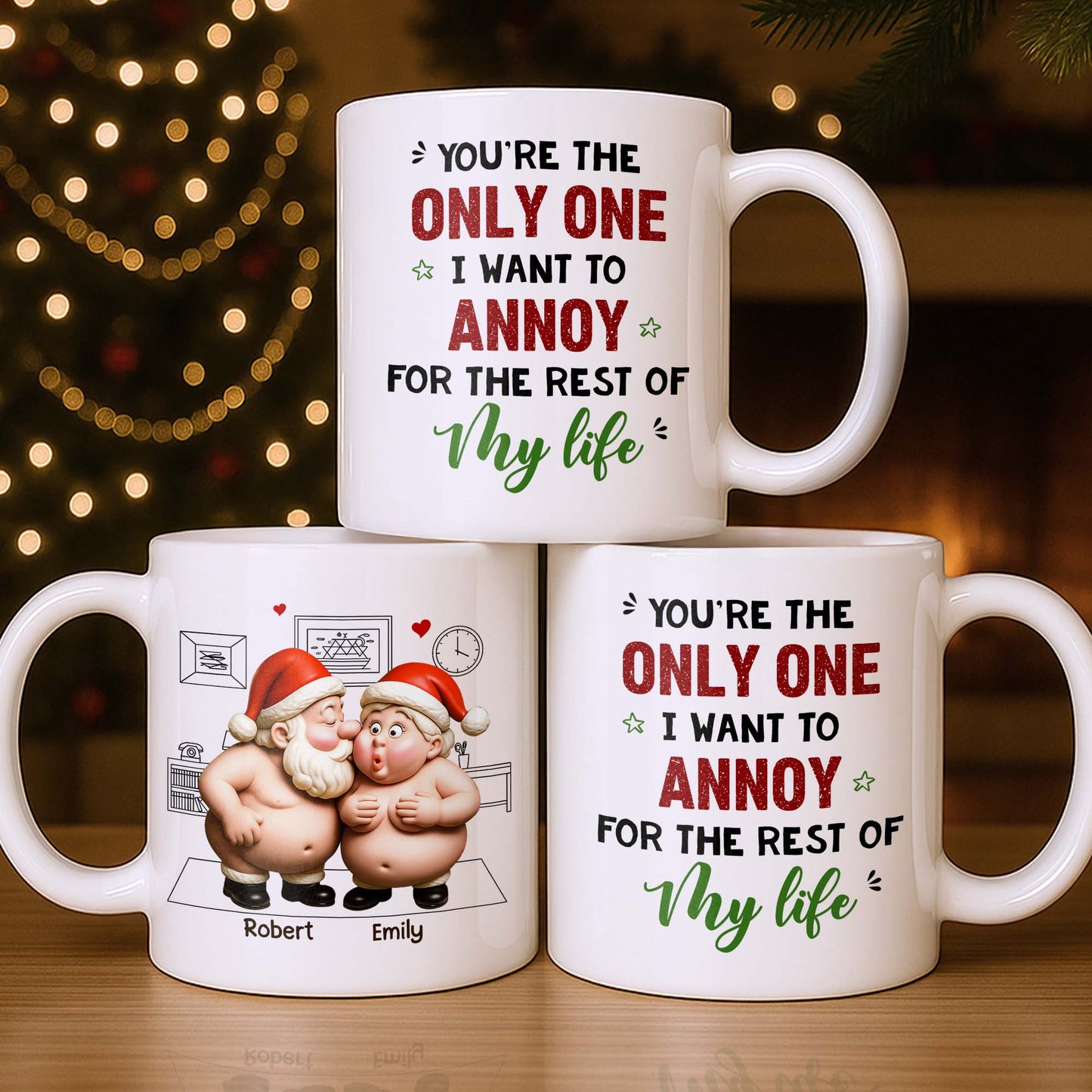 To My Wonderful Wife Merry Christmas With All My Love Santa And Elf