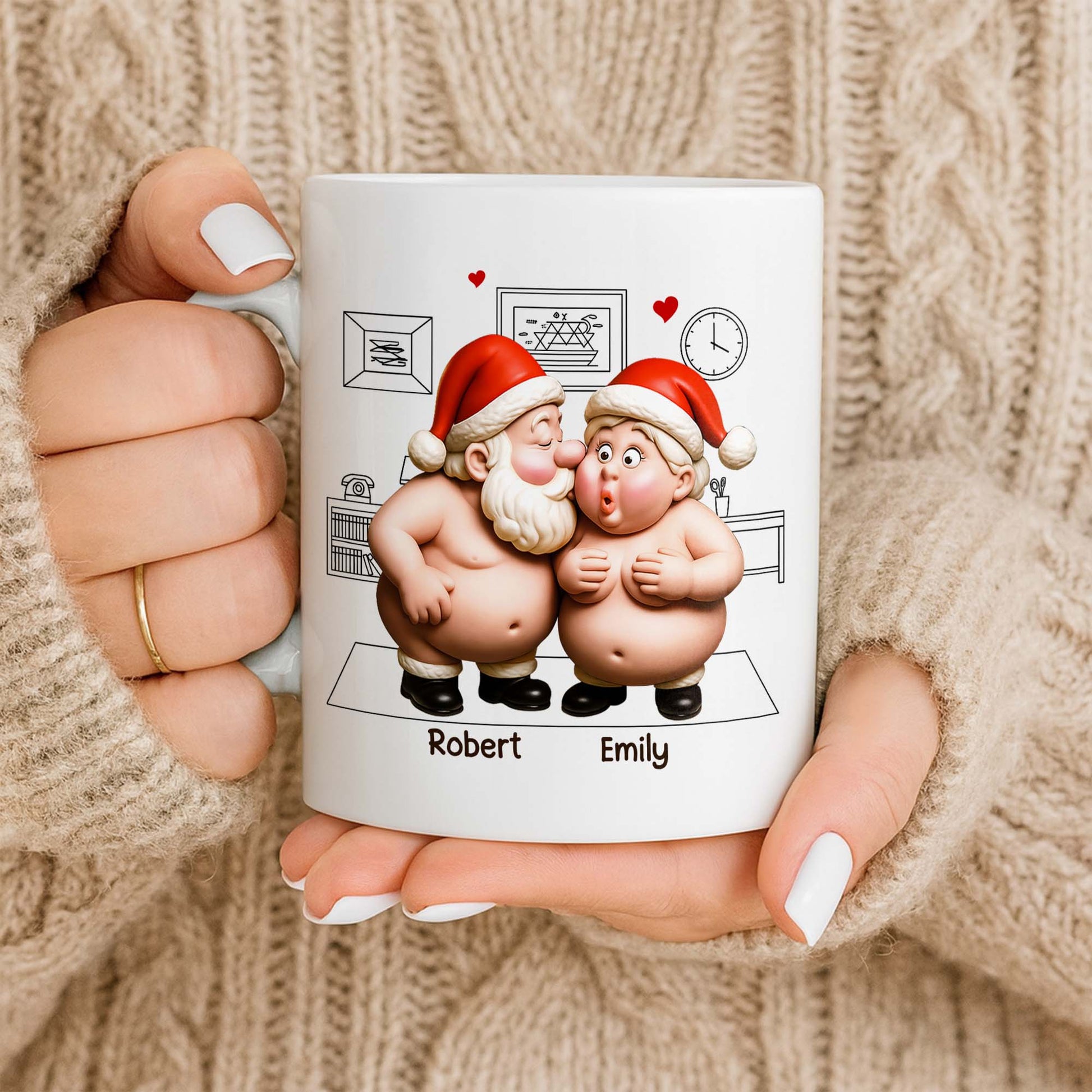 To My Wonderful Wife Merry Christmas With All My Love Santa And Elf