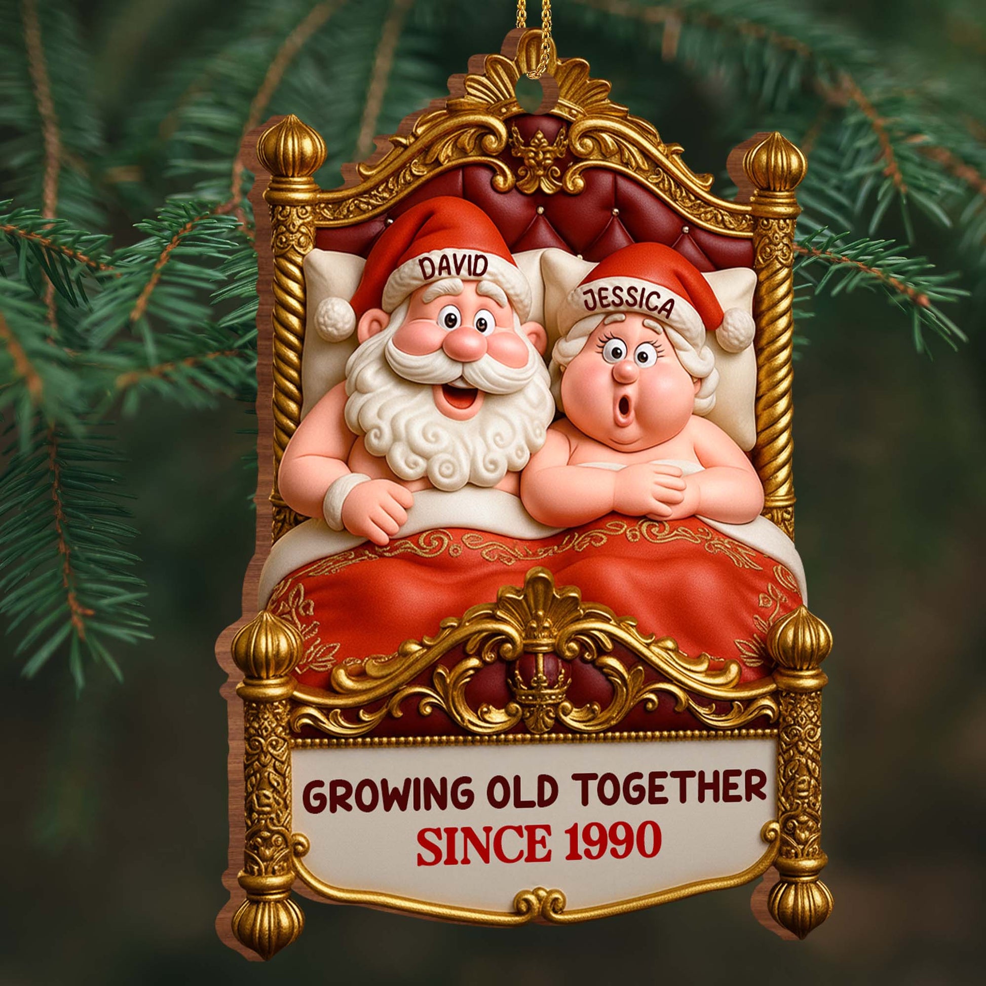 Growing Old Together, Santa Claus In Festive Chair