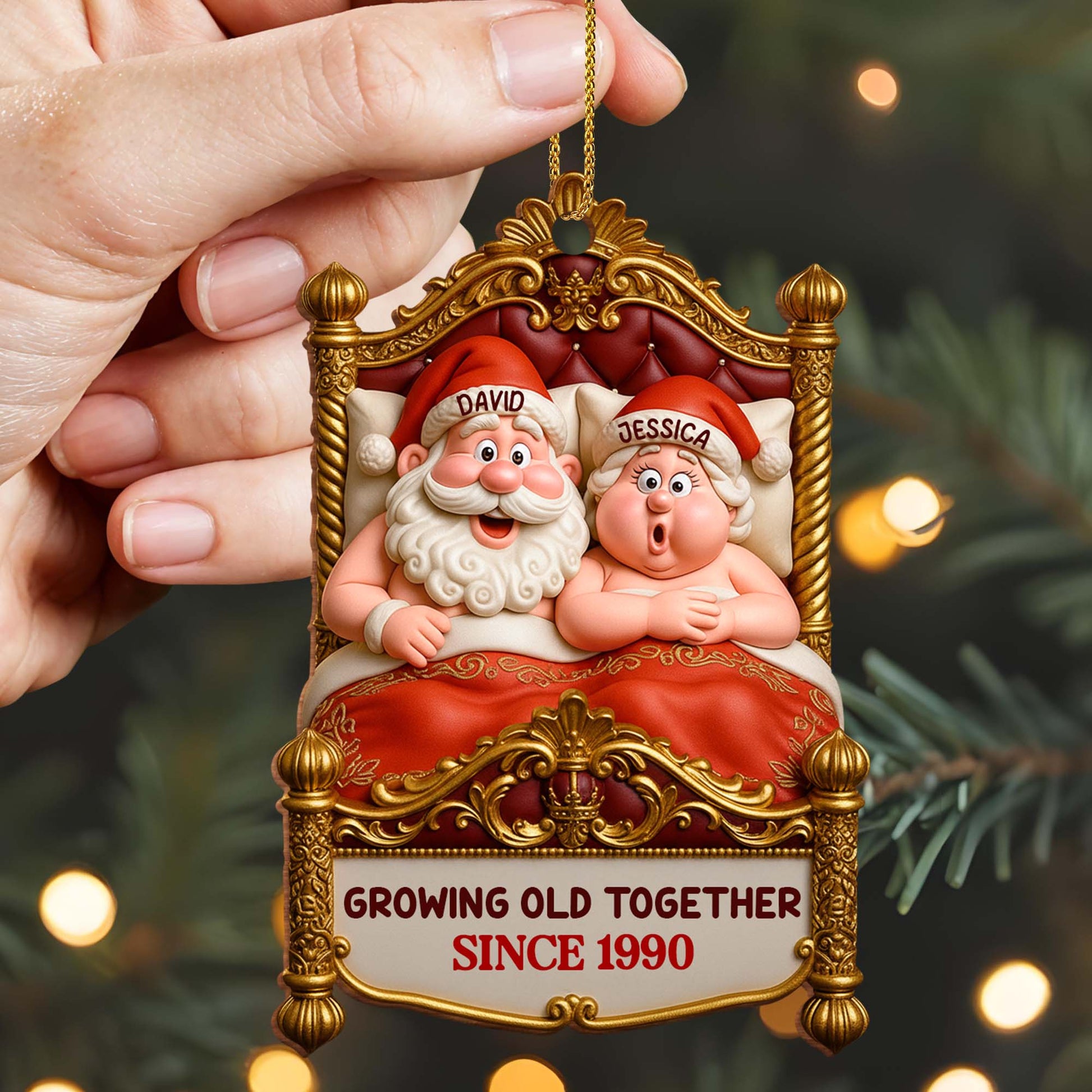 Growing Old Together, Santa Claus In Festive Chair