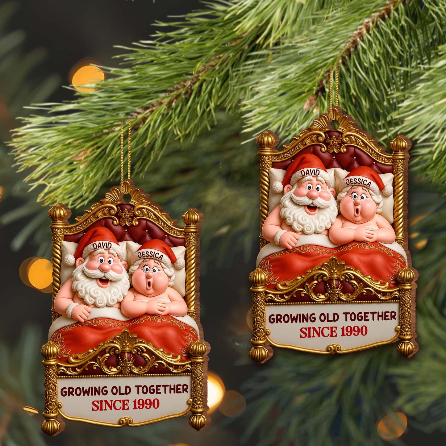 Growing Old Together, Santa Claus In Festive Chair