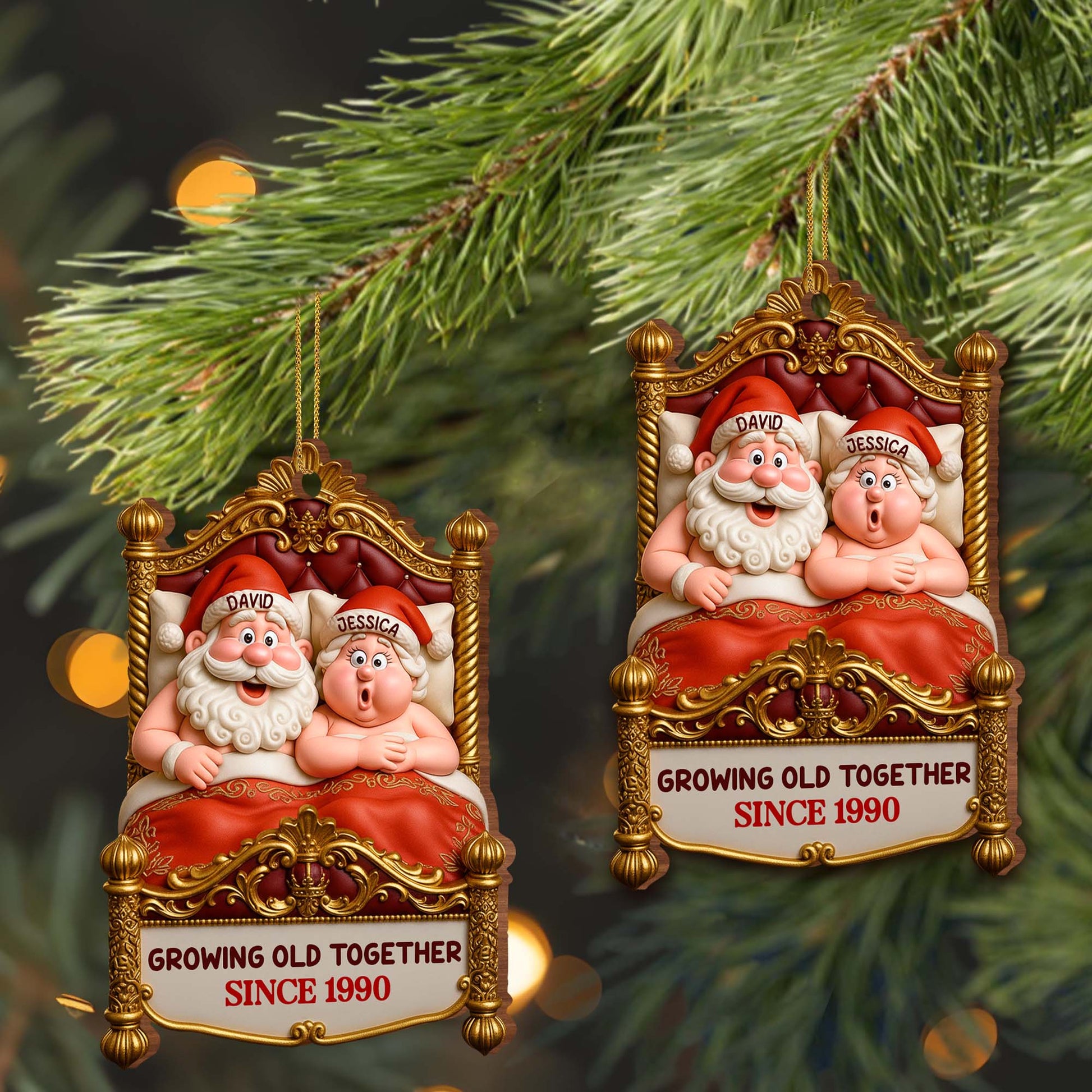 Growing Old Together, Santa Claus In Festive Chair