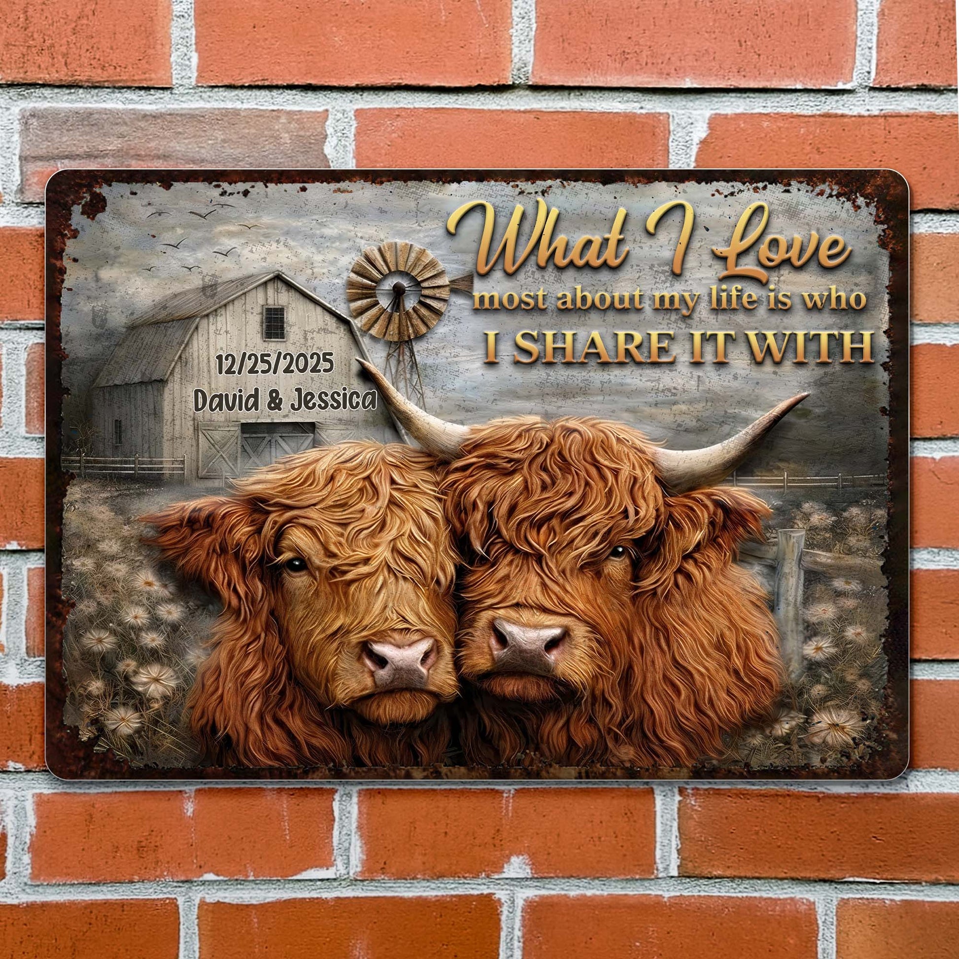 What I Love Most About My Life, Highland Cows Portrait