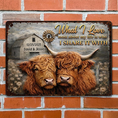 What I Love Most About My Life, Highland Cows Portrait