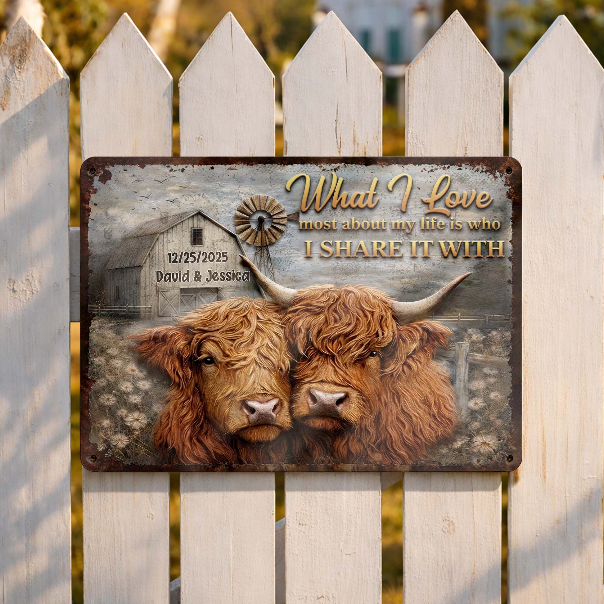 What I Love Most About My Life, Highland Cows Portrait