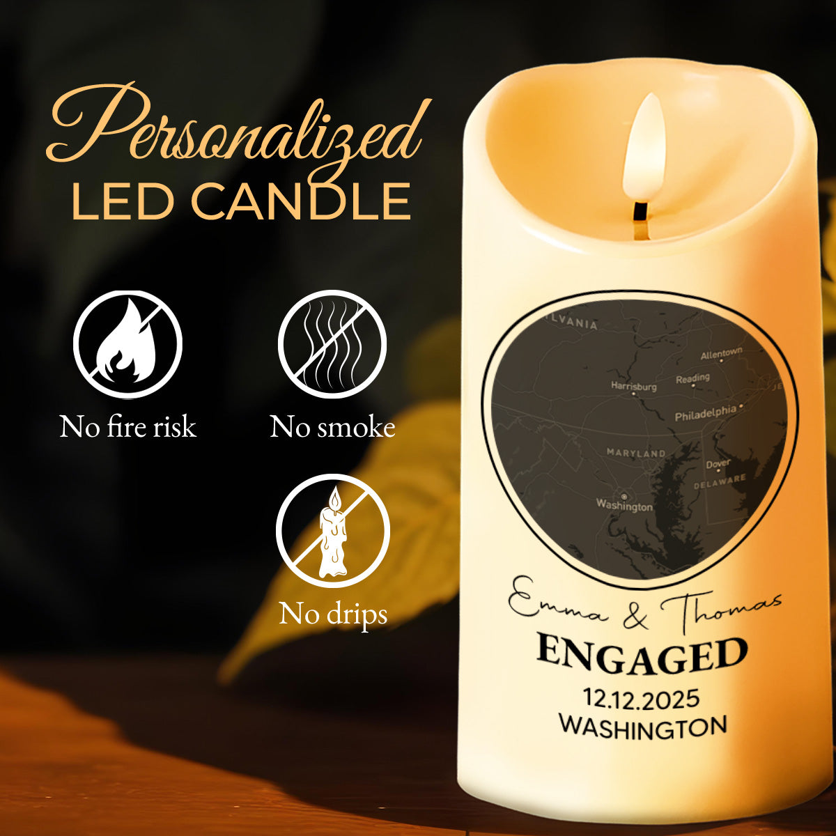 Celebrating Our Engagement With Map And Text