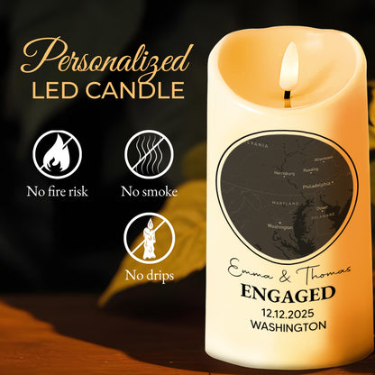 Celebrating Our Engagement With Map And Text