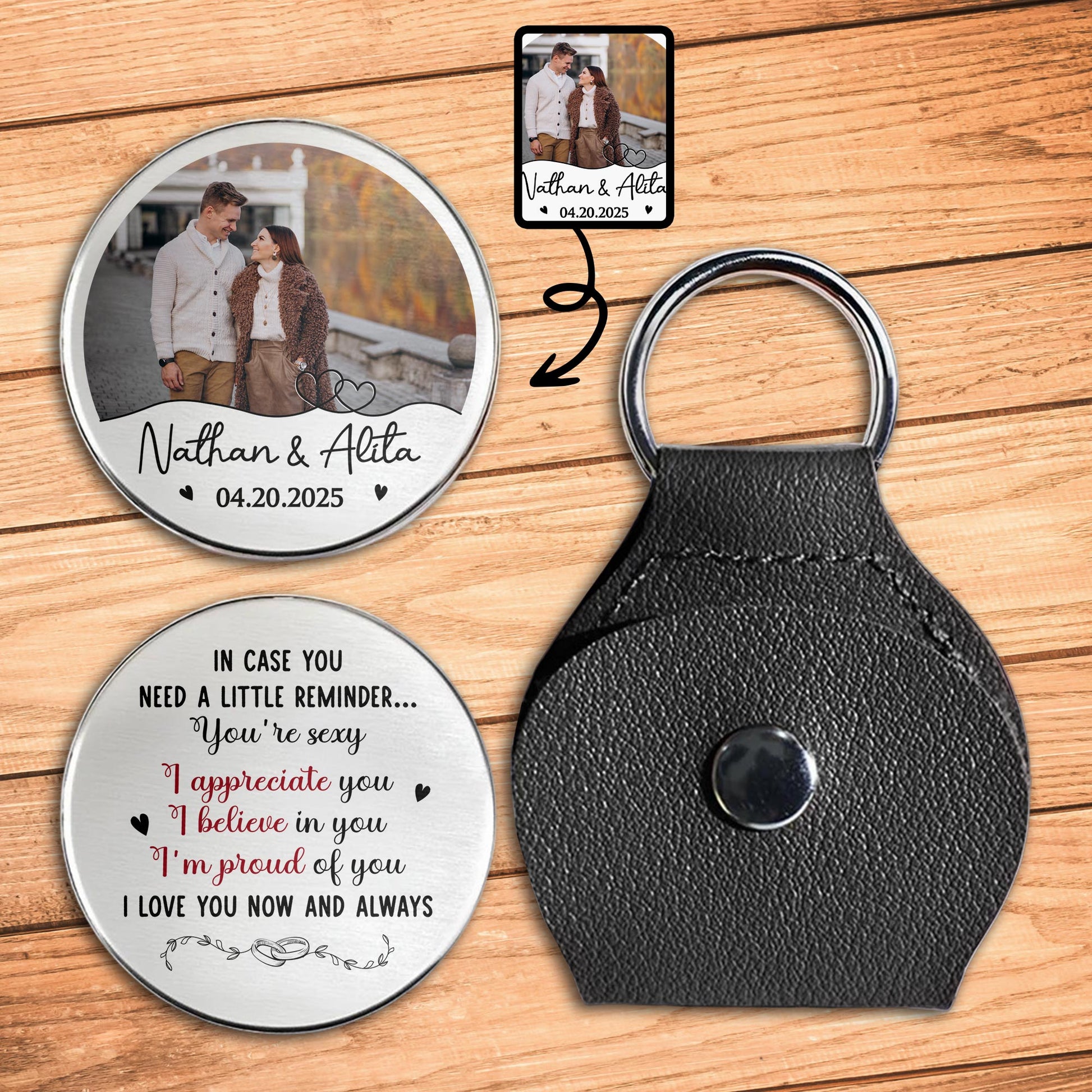 In Case You Need A Little Reminder, Hearts And Script Text