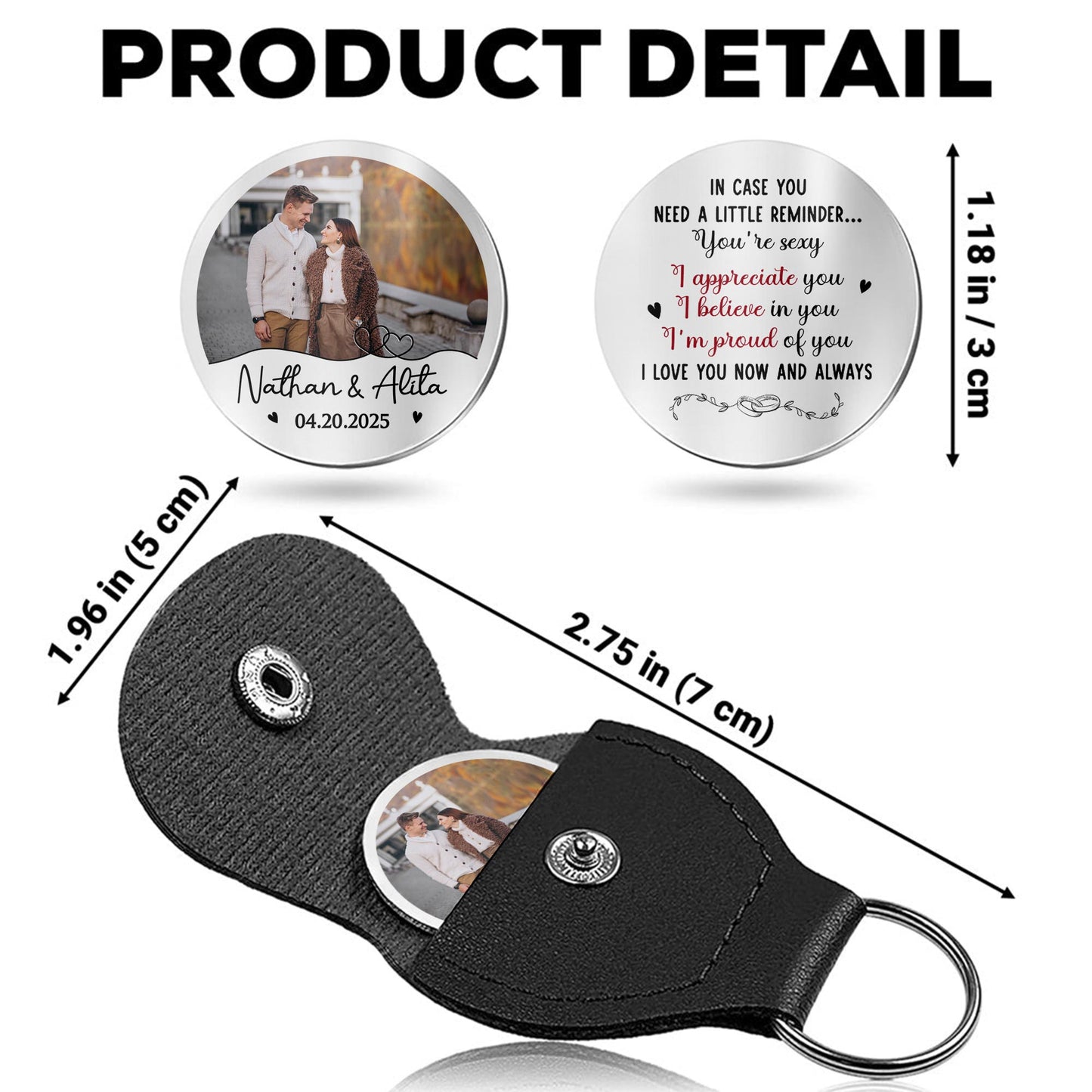 In Case You Need A Little Reminder, Hearts And Script Text