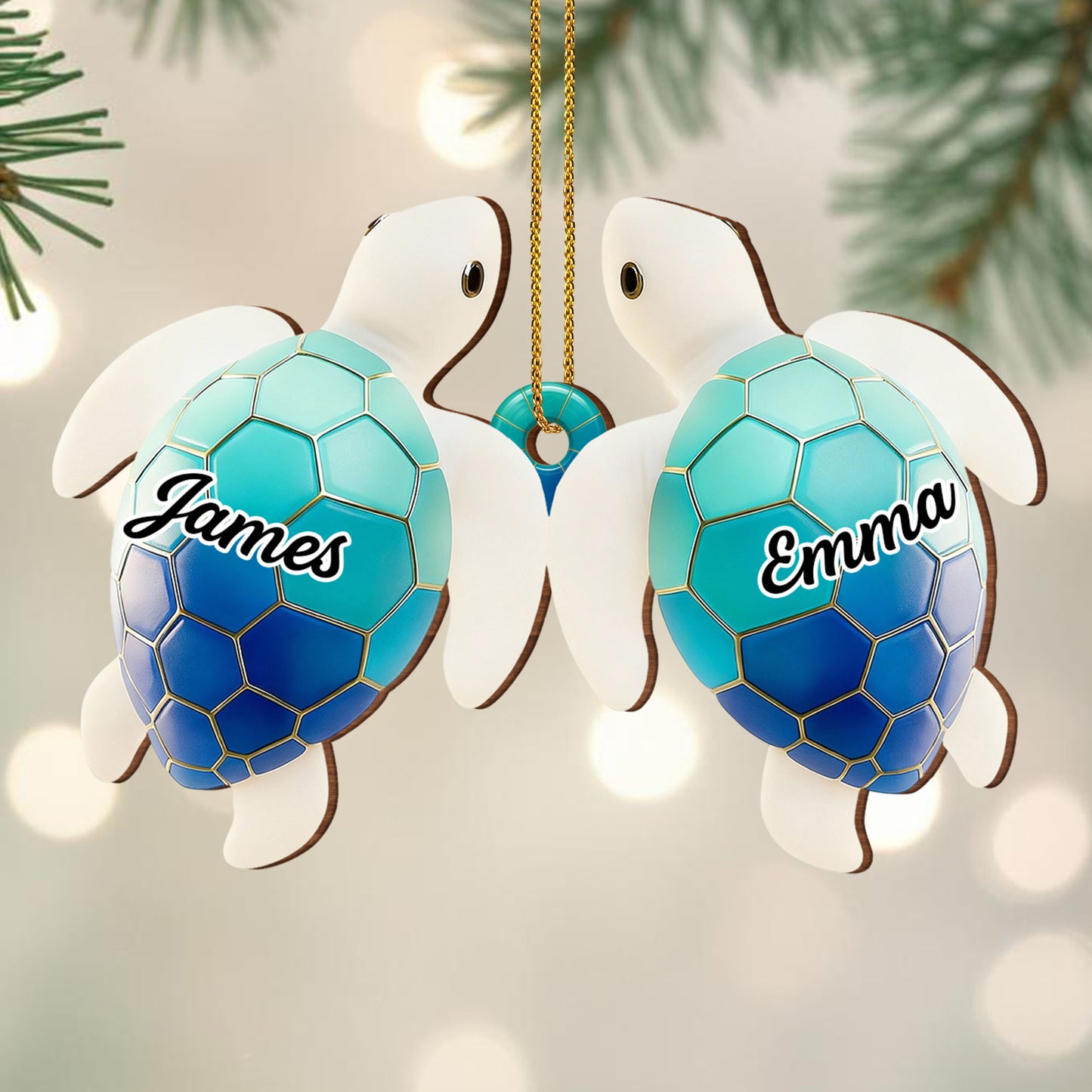 Customizable Sea Turtle Ornament