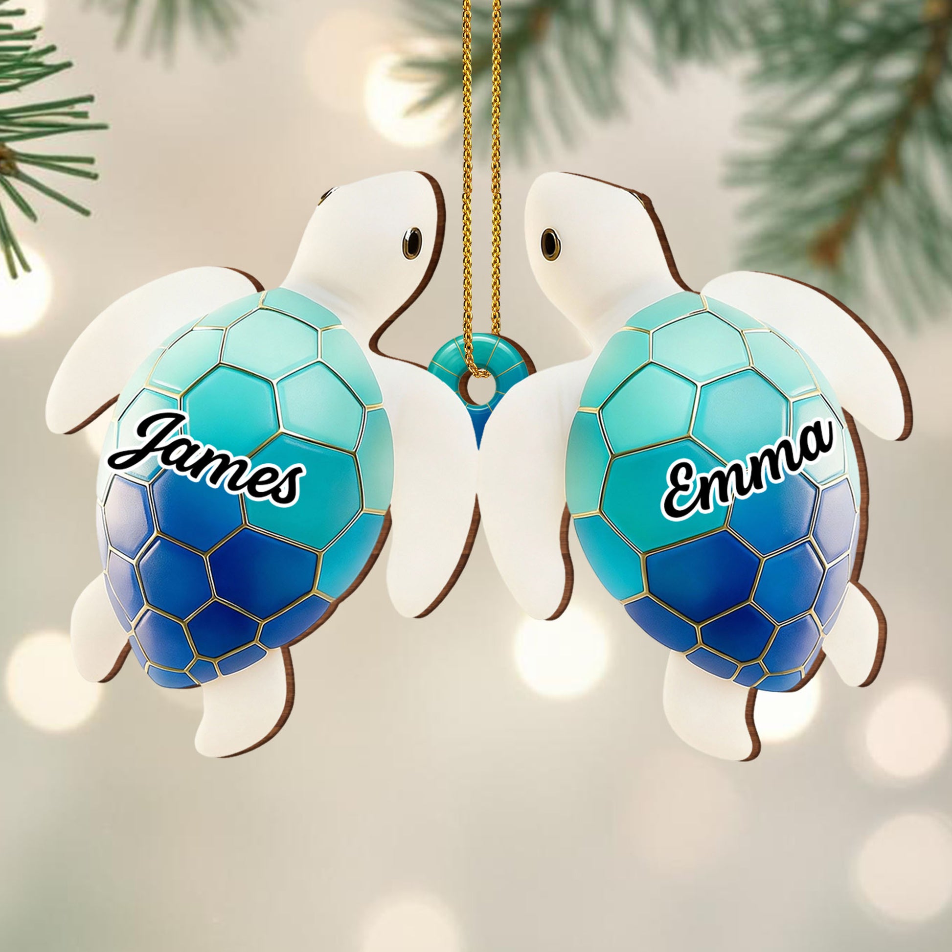 Customizable Sea Turtle Ornament