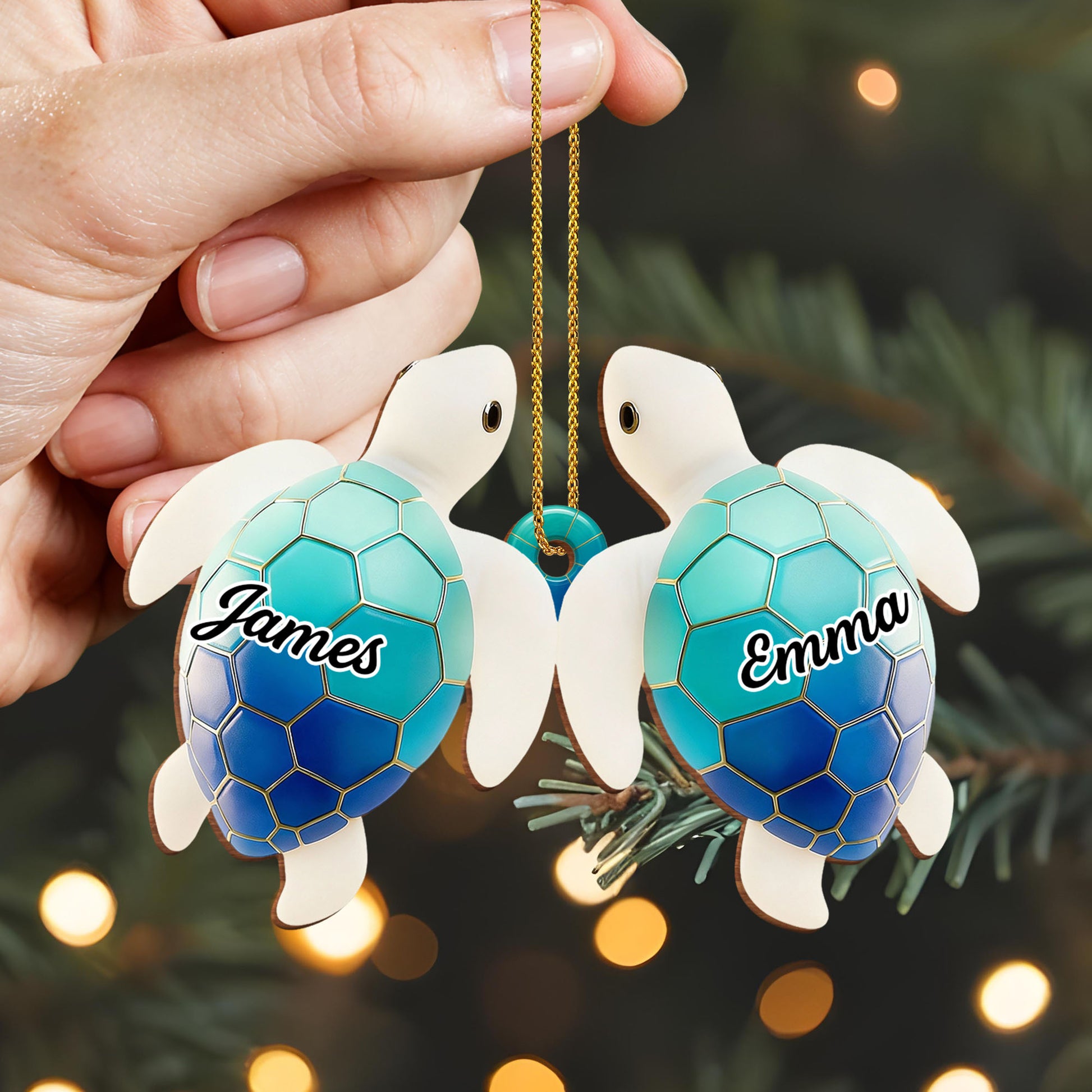 Customizable Sea Turtle Ornament