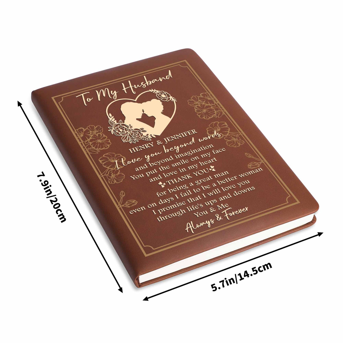 I Love You Beyond Words, Heart And Flowers Design