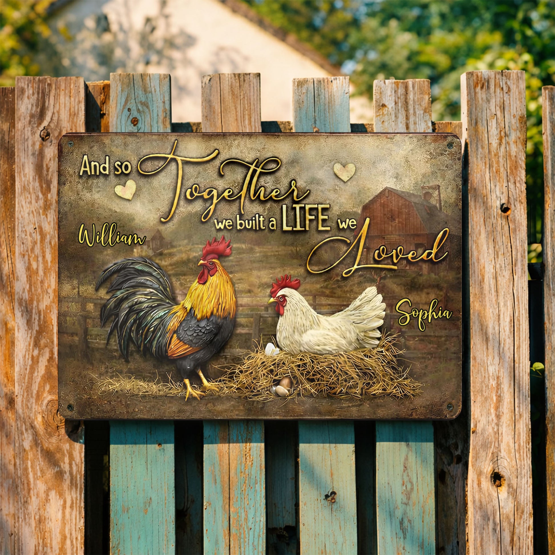 And So Together We Built A Life We Loved, Rooster And Hen