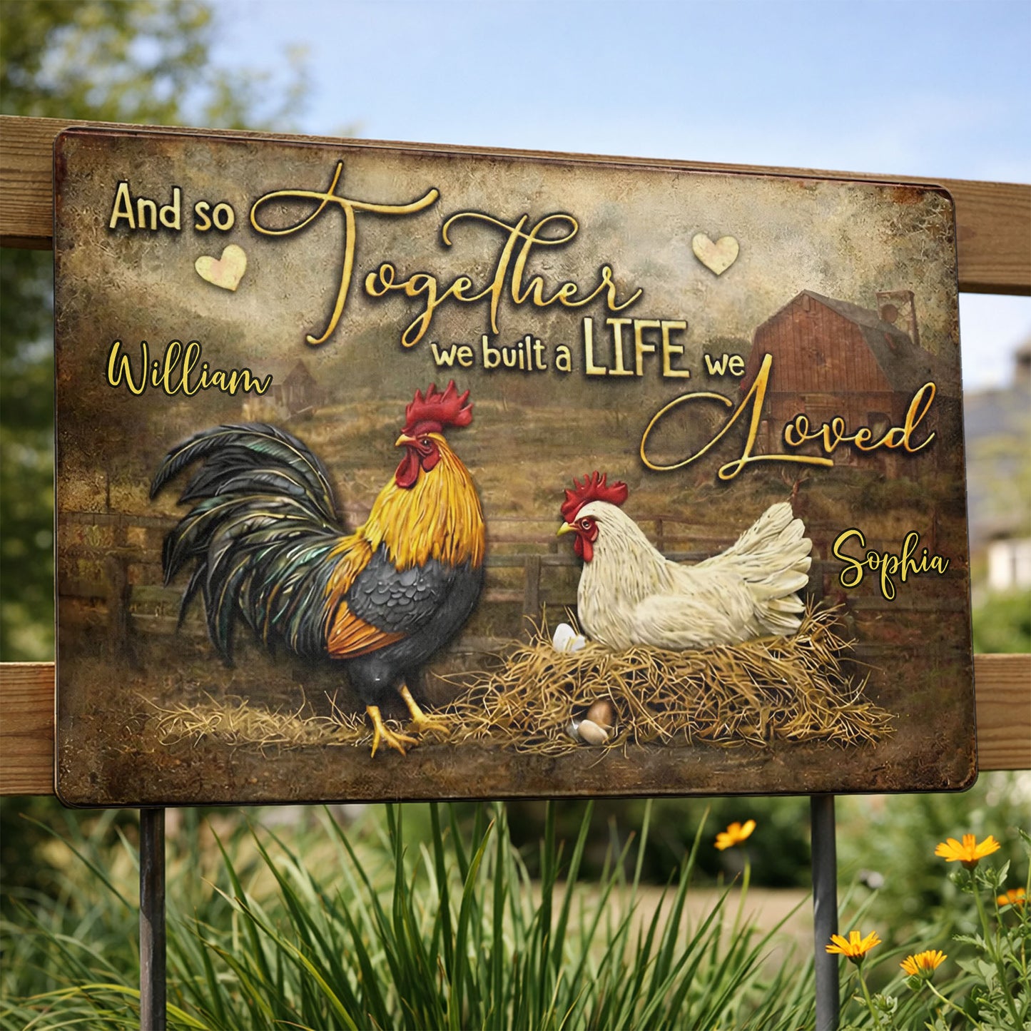 And So Together We Built A Life We Loved, Rooster And Hen