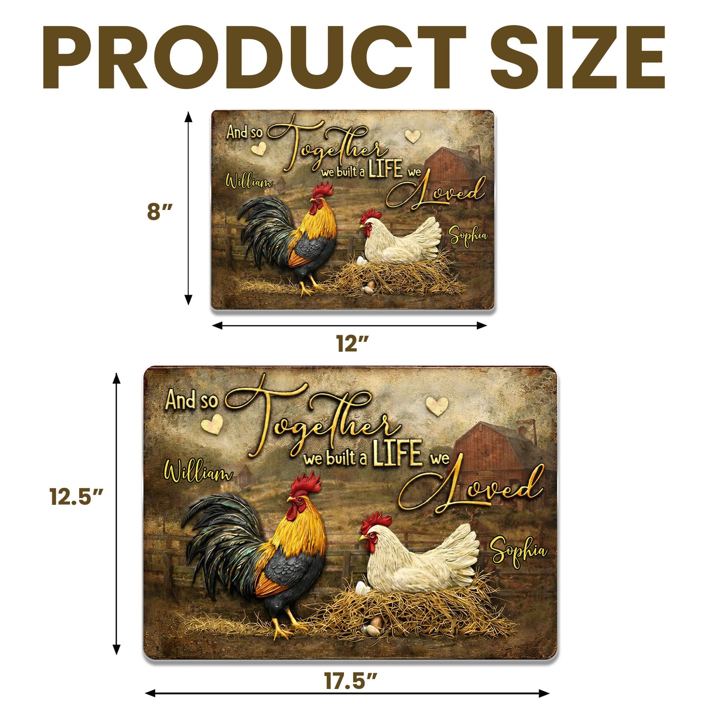 And So Together We Built A Life We Loved, Rooster And Hen