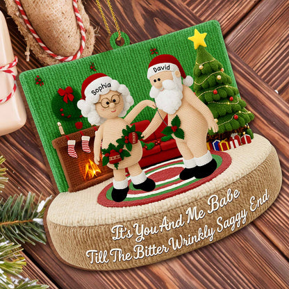 It's You And Me Babe Till The Bitter Wrinkly Saggy End, Christmas Tree, Santa Hats