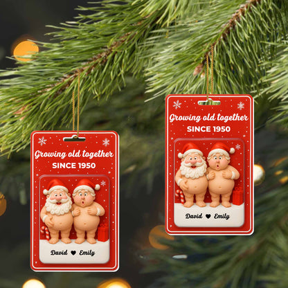 Growing Old Together, Santa Claus And Heart Design