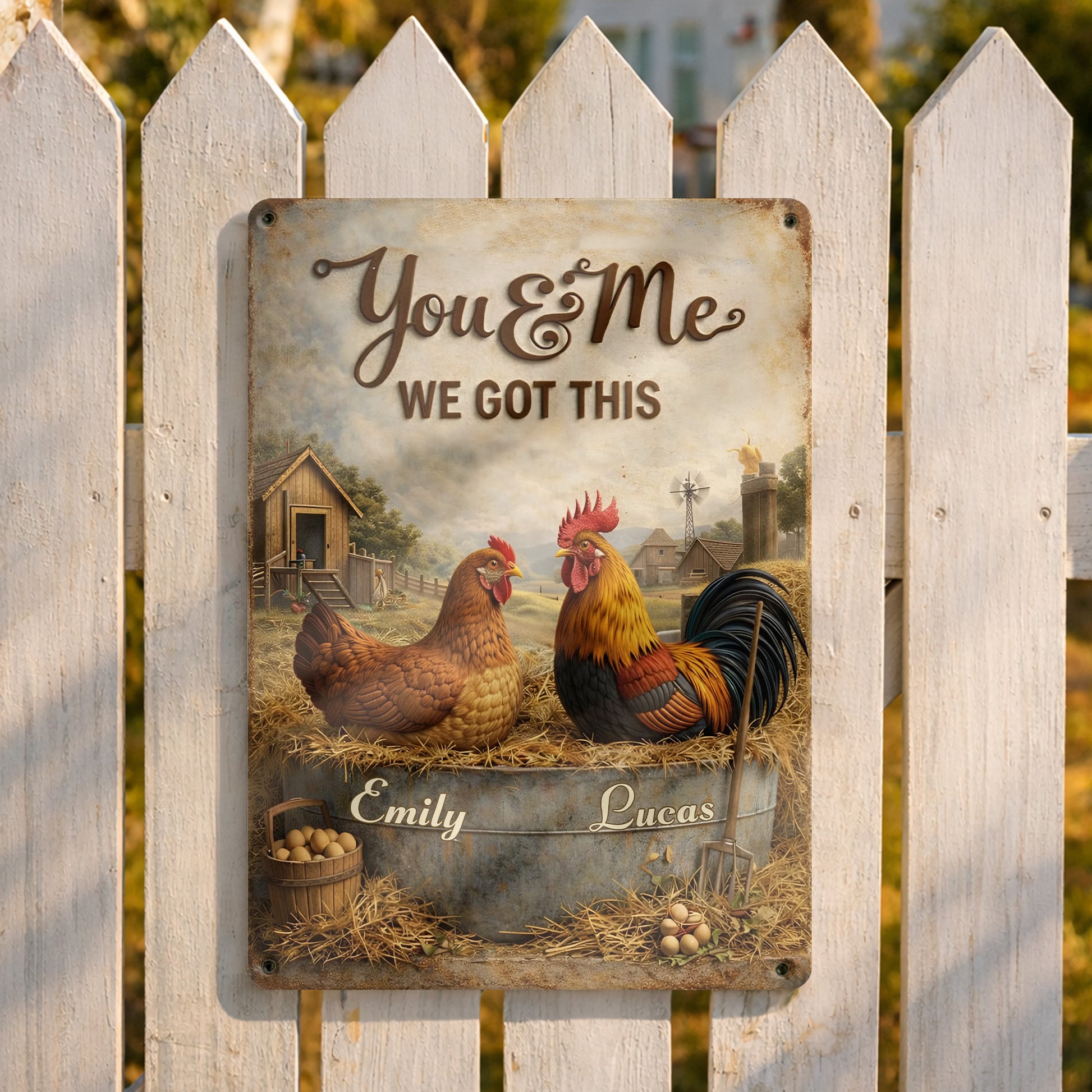 You & Me We Got This Farm Chickens Design