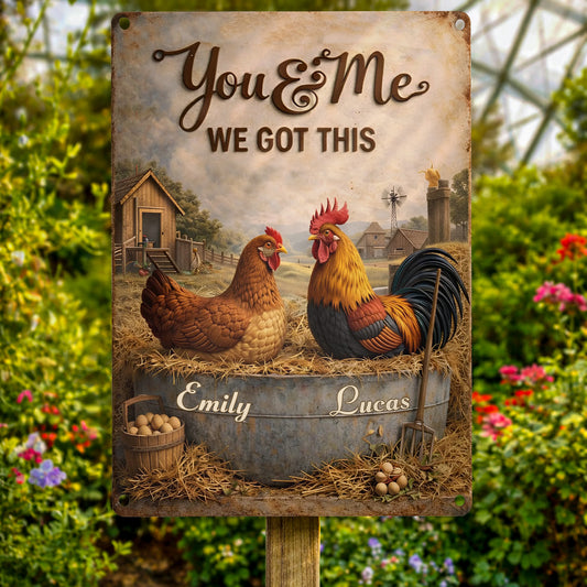 You & Me We Got This Farm Chickens Design